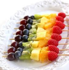 Double Rainbow Pancakes Healthy Eating For Kids Fresh Fruit Recipes Rainbow Fruit Kabobs