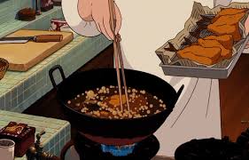 Anime gif anime kemono friends migel futoshi pixel art. Post Anime Food Gifs Anime Onehallyu