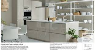 Nouvelle Cuisine Ikea 2017 Cuisine Metod Habillee Des Portes Et Faces De Tiroirs Voxtorp Beige Clair Brillant En Panneau De F Cuisine Ikea Ikea Promo Cuisine