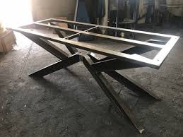 Industrial Table Legs Steel Dining Table Frame Iron Base Etsy In 2020 Steel Dining Table Metal Table Base Steel Table Legs