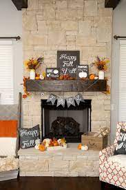 Colorful Fall Mantel Fall Mantel Decorations Fall Mantle Decor Fall Fireplace