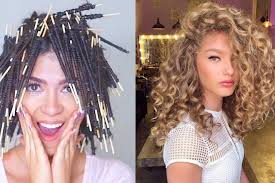 No Heat Straight To Curly Hair Tutorial Compilation Prayogs Really Curly Hair Curl Hair Without Heat Curly Hair Styles