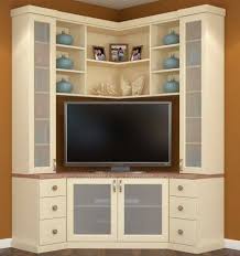 Shop online corner wall shelf zigzag wall 5 shelves unit wall decor finish white with best deals fancy florals ( corner ) vinyl wall art decor,wall stickers, wall decals w28 in home, furniture. Corner Wall Unit Home Entertainment Centers Corner Entertainment Unit Home Entertainment