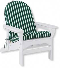 L L Bean L L Bean Casco Bay Adirondack Chair Seat And Back Cushion Strip Outdoor Cushions And Pillows Outdoor Chaise Lounge Chair Comfy Living Room Furniture