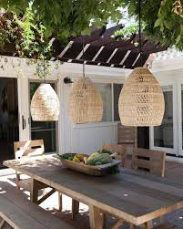 Pergola Terrasse Mit Esstisch Aus Holz Und Holzaufhangung Outdoor Decor Patio Decor Outdoor Living Space