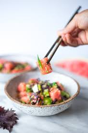 watermelon salad with cucumber scallions and shiso feasting at home receta comida vegetariana comida recetas veganas