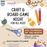 Craft and Board Game Night