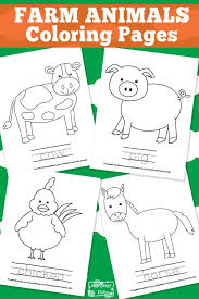 The book has pages on the lion, zebra, ostrich, rhino, elephant, giraffe, cheetah, chimp, and gorilla. Farm Animal Coloring Pages Itsybitsyfun Com