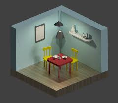 Pin By Sidney Zhuo On Render Isometric Art Isometric Shapes Interior