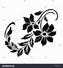 Ini hanya satu daripada simbol yang boleh dibaca. Flower Motif For Design Floral Stencil Flower Stencil Patterns Flower Stencil