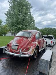 Image result for Poppy Red 1954 Beetle
