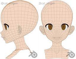 modelado 3d anime 三面図 キャラクターデザイン 3d アニメ
