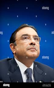 Asif ali zardari talks hi-res stock photography and images