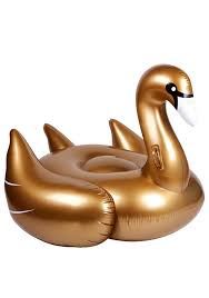 Midas Touch Swan Pool Float Swan Pool Float Gold Swan Pool Float Pool Floats