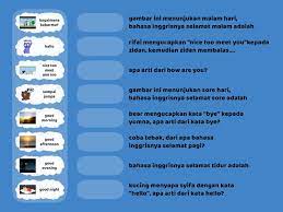 Layanan gratis google secara instan menerjemahkan kata, frasa, dan halaman web antara bahasa inggris dan lebih dari 100 bahasa lainnya. Tebak Jawaban Bahasa Inggris Une Las Correspondencias