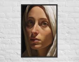 Cuadro antiguo de la Virgen María, 23 x 18 cm