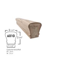 This steel handrail bracket from the zen collection by colonial elegance(tm) is easy to install and the screws are included. 6010 Straight Handrail 18 Ft Wood Handrail Cheap Stair Parts