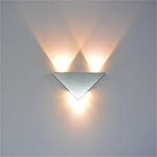 Modern Led Triangle Wall Lamp Warmly In 2020 Wall Lights Triangle Wall Lights Wall Lamp