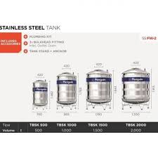 Bahan stainless steel pada tandon akan membuat tampilan penampungan air ini terkesan mewah, elegan, dan eksklusif. Toren Tangki Air Stainless Steel 1000 Liter Penguin Tbsk 1000 Tank Xt9 Tools Industrial Bukalapak Com Inkuiri Com