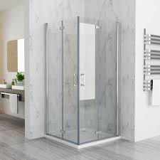 Duschabtrennung badewanne glas preisvergleich dolce vizio tiramisu. Duschkabine 90x90x195 Cm Eckeinstieg Falttur 180Âº Duschwand Duschabtrennung Nano Glas