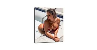 Amazon.com: DEKBOND Anastasia Kvitko - Arte de pared sexy con bikini chica  con pechos grandes y trasero grande, impresiones en lienzo modelo chica  caliente, póster estético para decoración del hogar, oficina, :