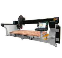 3215 Infrared 5 Axis Monoblock Stone CNC Granite Bridge Saw Stone Cutting  Machine 45 Degree Miter Cutter