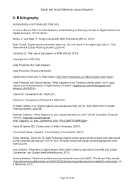There are for example post graduate courses in t/i offered at several of the major universitites as judith del rio points out in her summary of research. Death And Social Media Research Paper