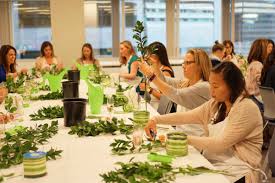 Pin By Alice S Table On Events Office Parties Flower Arranging Class Table Floral Arrangements