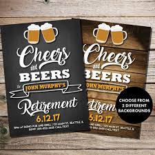 Cheers And Beers To Retirement Rustic Retirement Invitation Etsy Retirement Party Invitations Retirement Invitations Retirement Parties