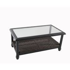 Wicker side table wicker coffee table wicker dining set coffee table grey coffee table furniture glass top coffee table rustic coffee tables cool coffee tables coffee table with storage. Home Decorators Collection Camden Dark Brown Wicker Outdoor Coffee Table Fwa60563aw The Home Depot