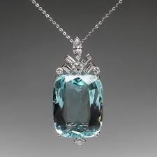Aquamarine Rings Jewelry March Birthstone Eragem Diamond Pendant Aquamarine Jewelry Diamond