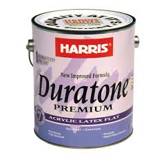 Harris Duratone 1 Gal Flat Acrylic Latex Interior Exterior Paint