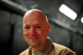 U.S. Air Force Master Sgt. Benjamin Fay, a C-5M Super