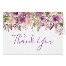 Funeral thank you card wording. Purple Violet Lilac Floral Thank You Card Zazzle Com Thank You Flowers Thank You Cards Floral