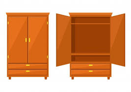 Transitional wardrobe png images & psds for download with transparency. Open And Closet Wardrobe Isolated On White Background Wardrobe Closet White Background New Year Coloring Pages