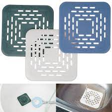 abflusssieb 13 x 13 cm 3 pack kuchenabfluss sieb mit 1 x weiss grun blau mit 4 starken saugnapfen halt kuchen ablaufe frei von essensresten kaufen bei your day mate gmbh