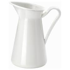 Sockerart White Vase 22 Cm Ikea Ikea Vases Farmhouse Pitchers White Pitcher