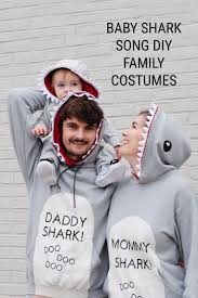 Baby Shark Song Costume Diy Family Halloween Costumes Shark Halloween Shark Halloween Costume Shark Baby Costume