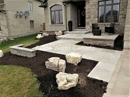 Front entrance steps, front porch steps made of stone, granite, brick or pavers. Front Entrance Designs With Stone Stone World Canada