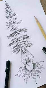 Maybe you would like to learn more about one of these? 55 Ideas Drawing Ink Sketches Tattoo Ideas Planet Tattoos Tattoo Design Drawings Tattoos