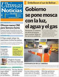 Sigue la última hora de españa, internacional, economía, deportes, sociedad, tecnología, gente. Periodico Ultimas Noticias Venezuela Periodicos De Venezuela Edicion De Martes 9 De Febrero De 2021 Kiosko Net