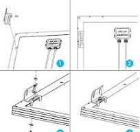 Renogy Solar Panel Mounting Curved Z Brackets