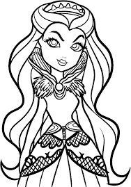 She is voiced by erin fitzgerald in the english version of the cartoon. Raven Queen Stunning Looks Ever After High Coloring Pages Download Print Online Coloring Pages For Free Color Nimbus