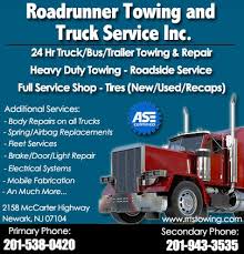 Meineke car care center is located at united states, newark, 655 mccarter highway. Roadrunner Towing Truck Service Inc I 95 Exit 280 Truck Stop Service Directory