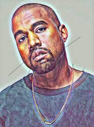 Kanye West Drawing Print Kanye1 Drawings Drawing Illustration How To Draw Hands