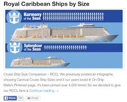 Memorable Royal Caribbean Ships Size Chart Royal Caribbean