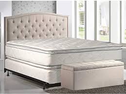 Mattress Solution 12 Inch Medium Plush Double Sided Pillowtop Innerspring Mattress And 8 Quot Wood Box Spring Fo In 2020 Mattress Spring Foundation Beautiful Mattress
