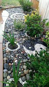 Beach Rock Garden Ying Yang And Swirl Zen Rock Garden Landscaping With Rocks Front Yard Rock Garden