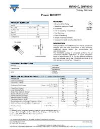 Distorted sine output from transformer 8. Suchergebnisse Fur Irf9540 Mosfet Datenblatter Mouser Deutschland