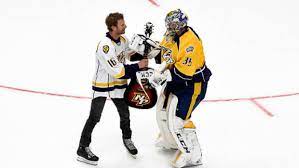 2 days ago · nashville predators goalie pekka rinne smiles at his newborn son paulus and fiancé erika during the team's season finale against the carolina hurricanes. Country Music Artist Son Shares Ice With Eeli Tolvanen And Pekka Rinne At Preds Optional Practice Article Bardown